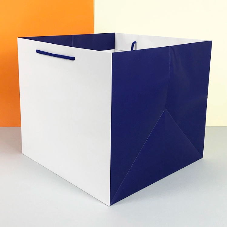 White Paper Tote Bags for Custom Retail Shopping Bags And Gift Bags with Handles