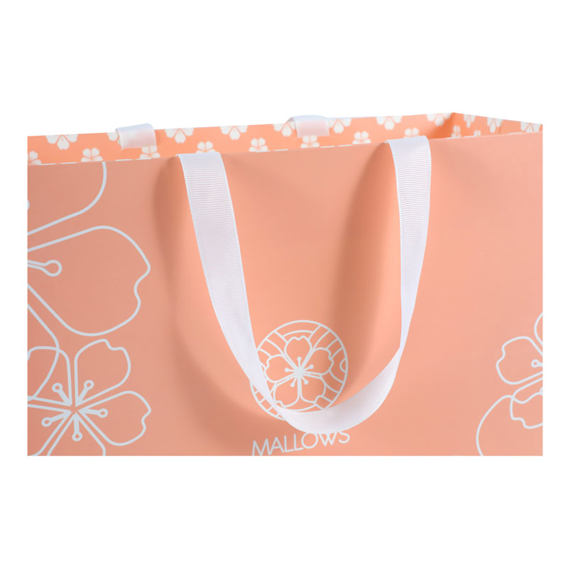 Lipack Gold Orange Luxury Paper Bag for Gift with Logo Printed
