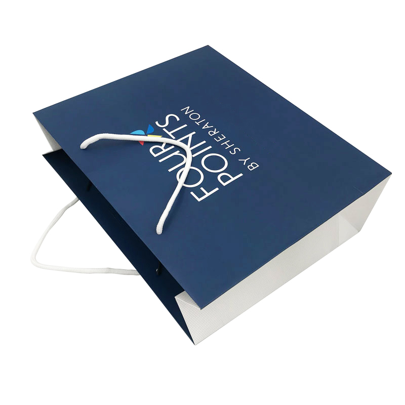 Lipack Recycled Luxury Shoes Paper Bag with Logo for Shopping