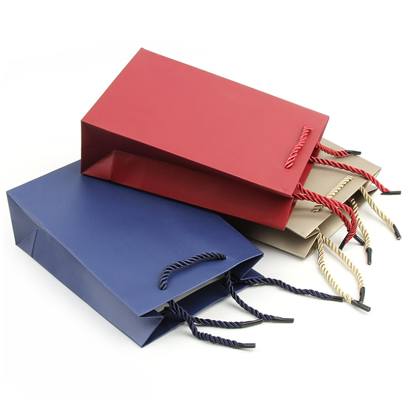 Lipack High-Quality Reusable Jewellery Paper Bag with Handles for Packaging