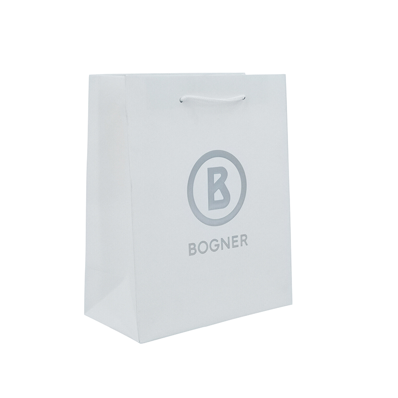 Lipack Fashion White Color Shoes Paper Bag with Nylon Rope for Shopping