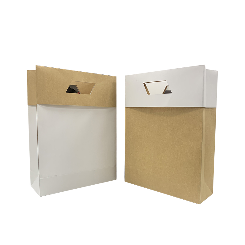 Lipack Die Cut Kraft Retail Store Paper Bag for Business