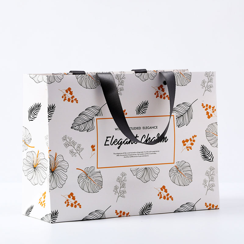 Lipack Fashion Luxury Flower Paper Bag with Your Logo for Shopping