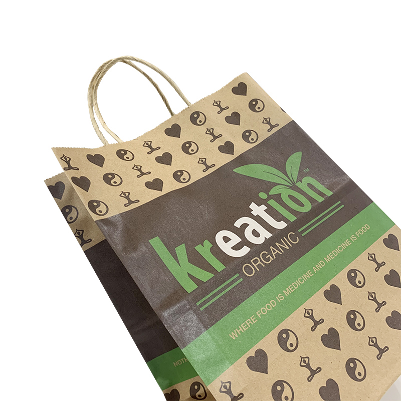 Lipack Food Paper Bag Supplier Recyclable Biodegradable Kraft Paper Dry Food Packaging Bag for Take Away