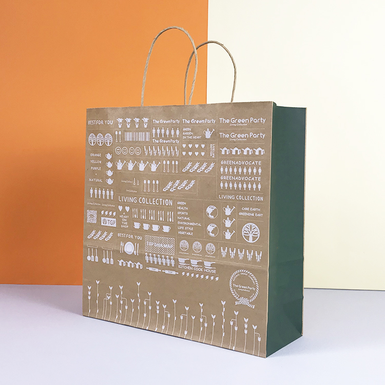 Lipack Hot Selling Custom Cheap Food Packaging Brown Paper Bag Recyclable Kraft Paper Bag With Your Own Logo