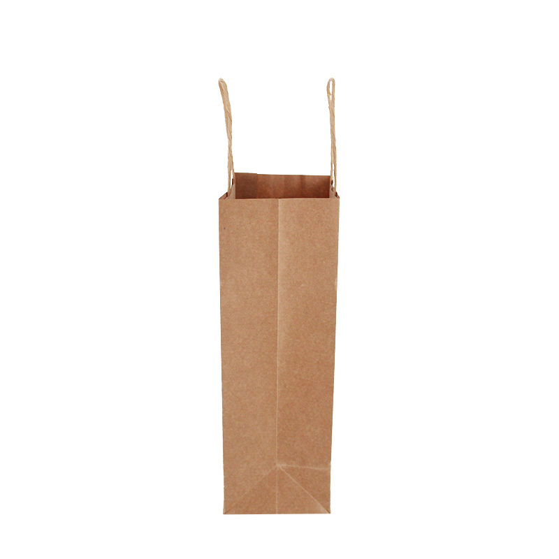 Lipack Vintage Kraft Paper Bag for Wine Packaging with Logo