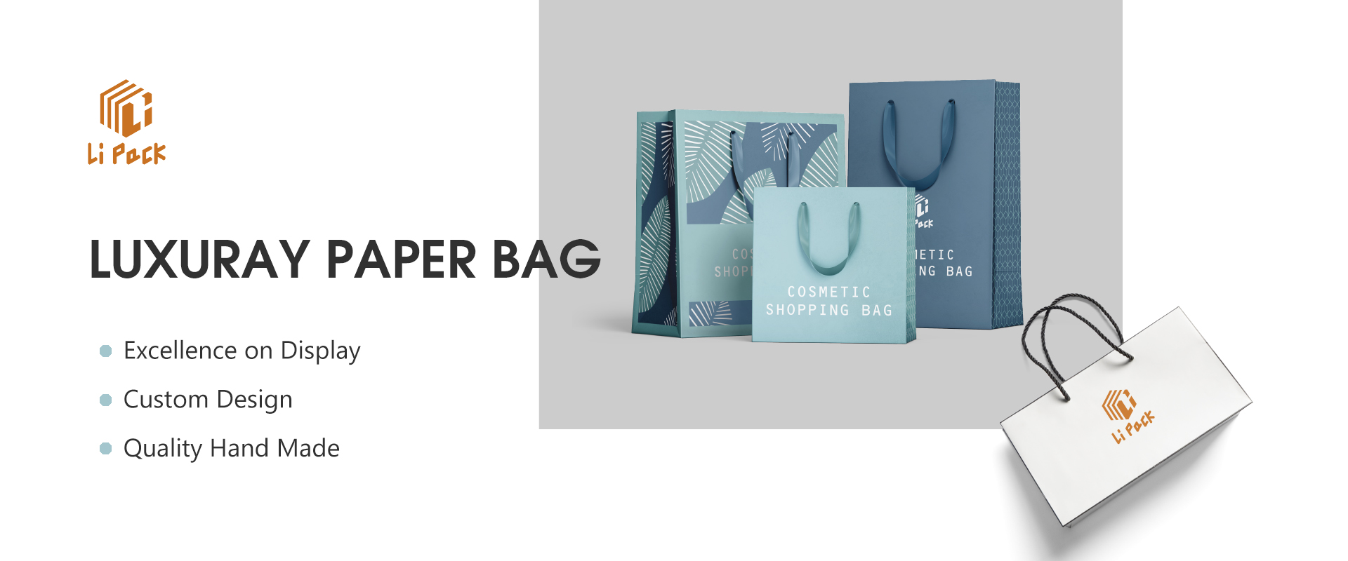 Fashion Paper Shopping Bag with Logo Printed