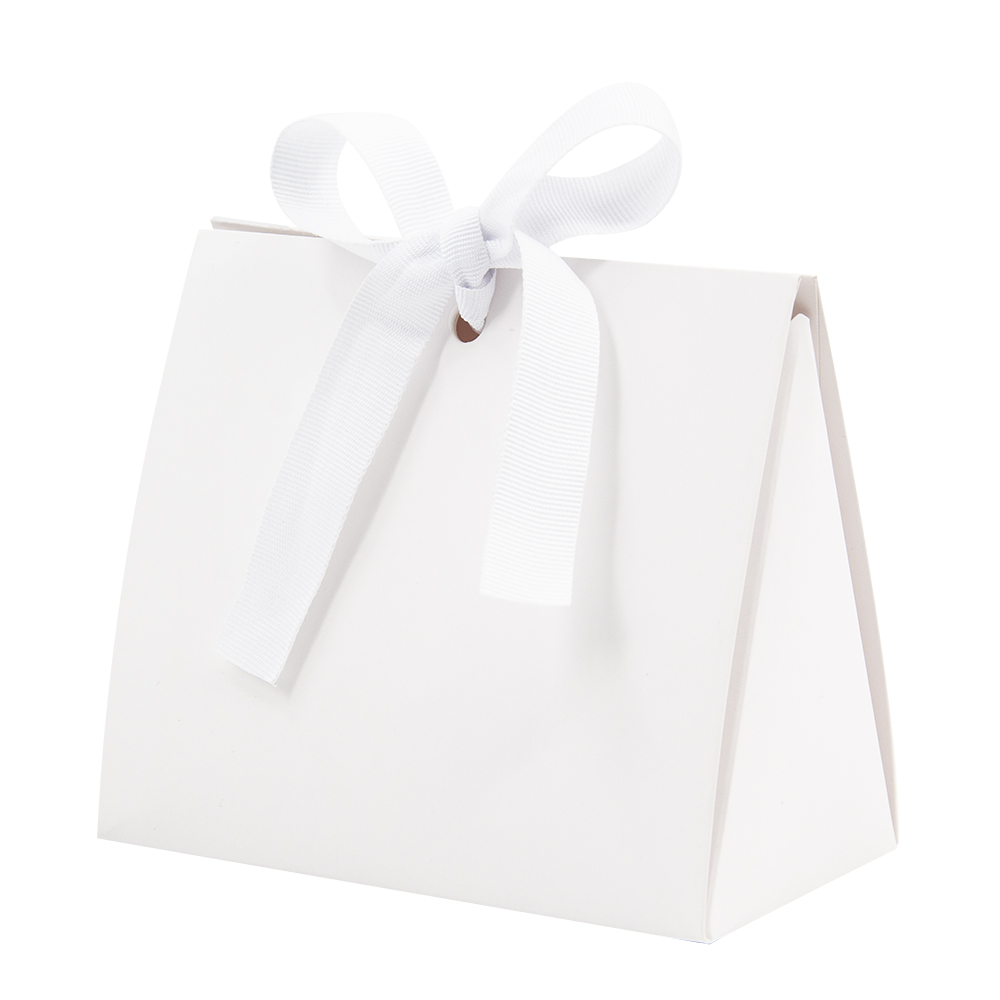 Lipack Custom Small Boutique Paper Bag for Gift with Bow Tie