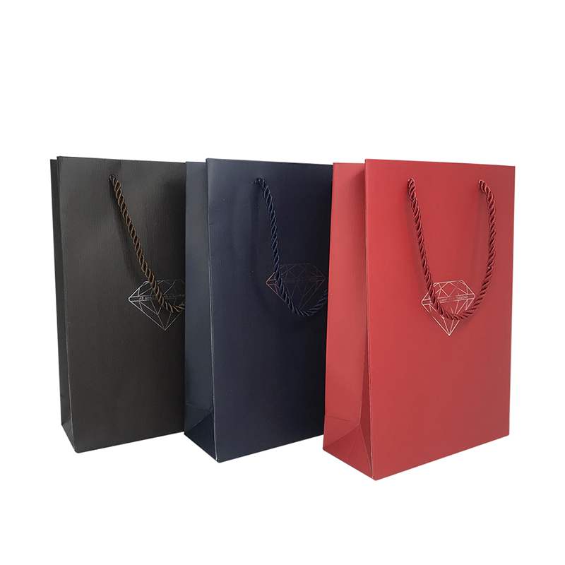 Lipack Custom Multicolor Label High-End Jewellery Paper Bag with Box